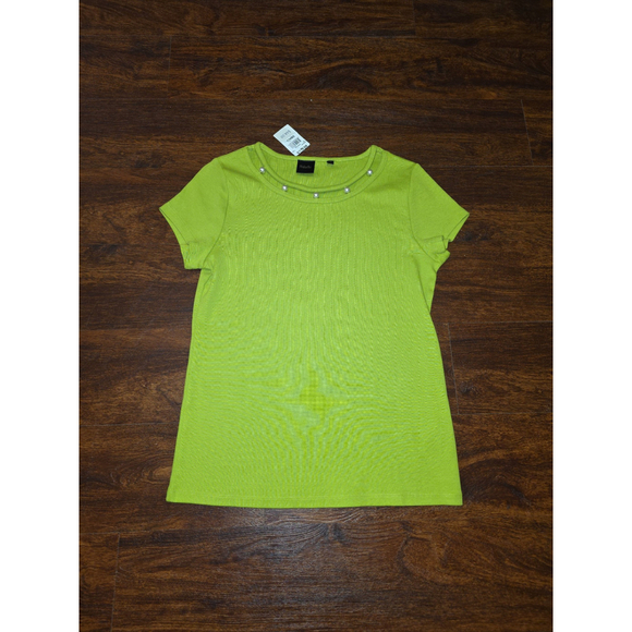 Rafaella Tops - Rafaella Lime Green Women's short sleeve shirt NWT size small